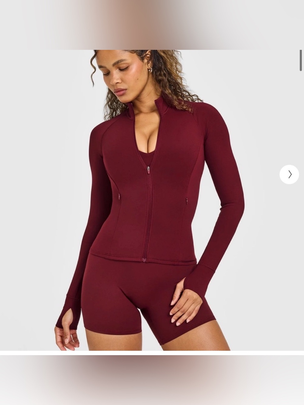 Oner active deep burgundy long sleeve